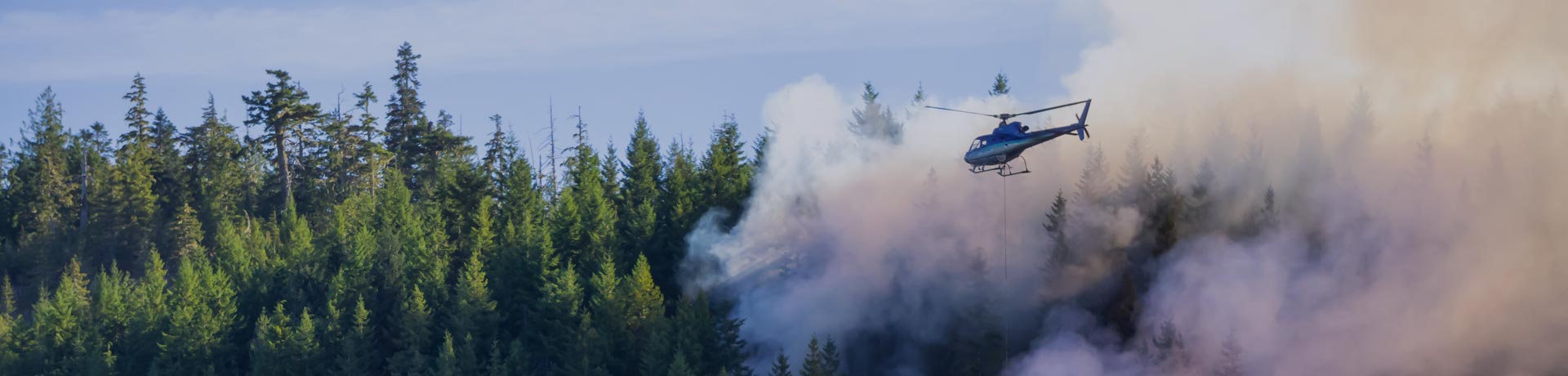 helicopter extinguishing a fire