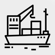 cargo ship pictogramm