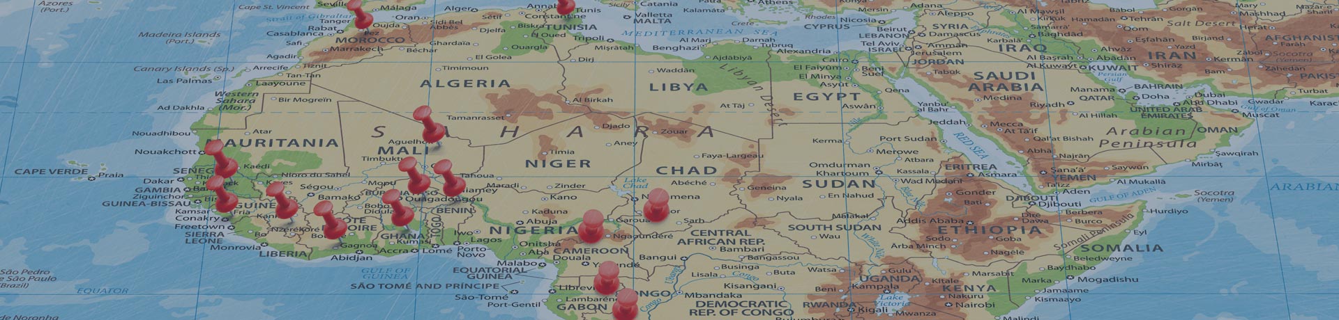 Nos implantations et contacts en Afrique