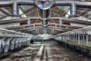 ventilation ducts in a factory