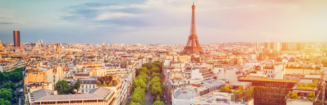 Vue sur Paris et sa Tour Eiffel