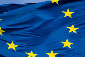 Drapeau de l'Union Européenne Bleu avec des étoiles jaunes