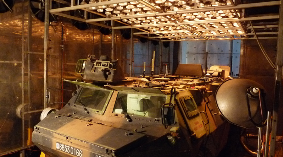 solar test in a climate chamber