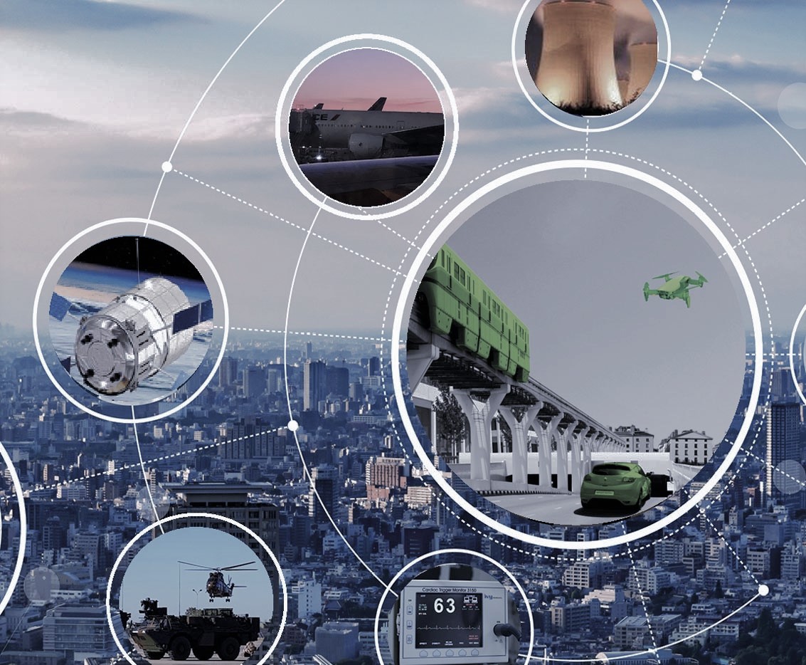 Les secteur clés de Sopemea sont représentés : l'automobile, le ferroviaire, la défense, l'aérospatial, l'énergie et le médical