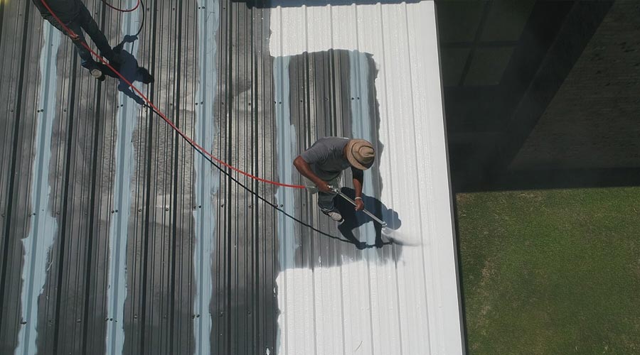 installation of a roof covering