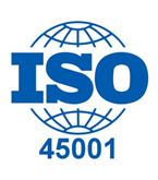 Blue Logo ISO 45001