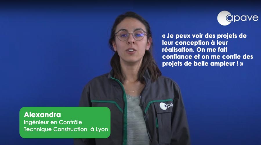 Alexandra Nouvelle recrue Ingénieur Contrôle technique Construction