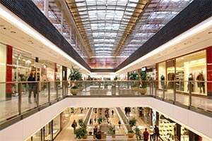 Interior of a shopping centre