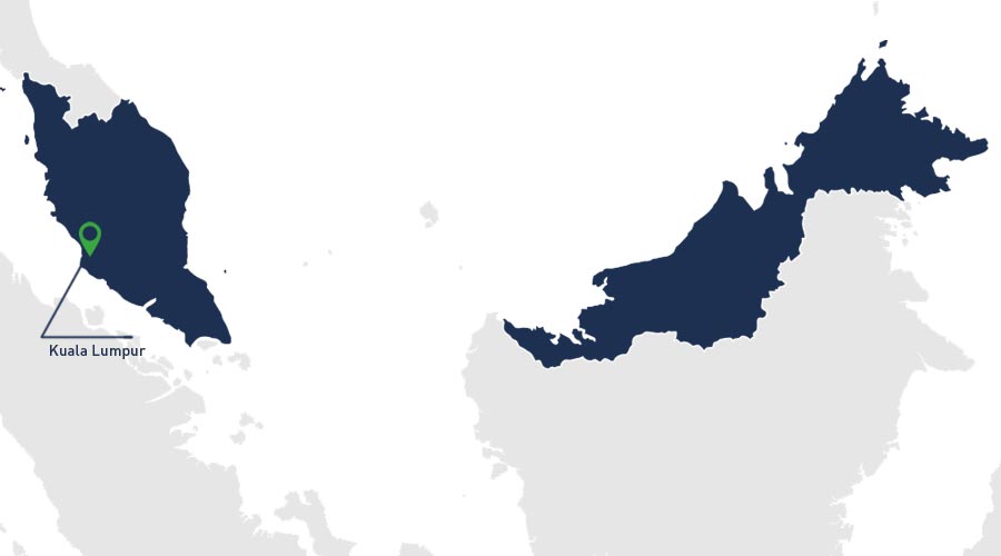 Map of Apave locations in Malaysia