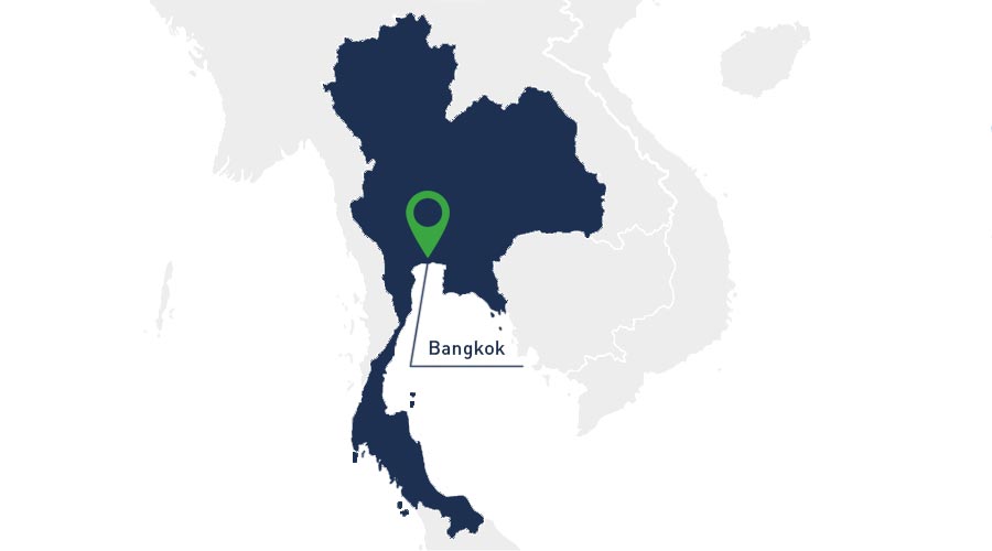 Carte des implantations Apave en Thaïlande