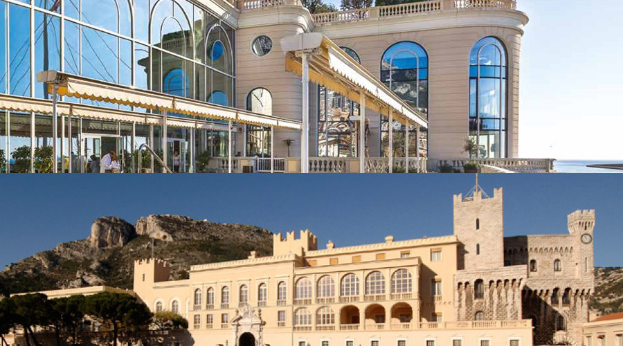 palais princier de Monaco et Hôpital Grace Kelly de Monaco